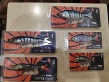 Kingdom-Señuelos de Pesca con articulaciones múltiples, cebos duros de hundimiento, 90mm, 120mm y 140mm, wobblers realistas, Lucio