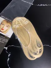 ALI BEAUTY-extensiones de cabello humano con 3 clips, mechones de pelo chino liso Remy, degradado, explosión de flequillo