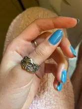 Anillos con patrón de flor de Estrella De Seta salvaje para hombre y mujer, sortija Retro Punk para parejas, sortija para club nocturno, anillo de motorista de Hip Hop, regalo