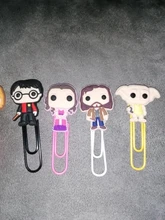 Marcapáginas de película para libros, Clips de papel para maestro de la escuela, punto de libro suministros de oficina, amigos, regalo de Navidad, 8 Uds.