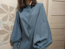 Blusa de gasa de manga larga para verano, camisa de oficina para mujer, tops y blusas para mujer, top de talla grande