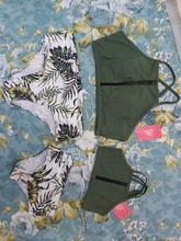 PatPat-Tankini de hoja de palma verde claro para niños, traje de baño a juego para Familia, novedad de verano