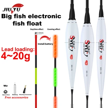 HOT OFFER ❤️ JiuYu Fishing Float 4-20g High buoyancy LED Electric Float Light Fishing Tackle Luminous Electronic Float Fishing tackle 2020 - discount item 50% OFF Sports & Entertainment