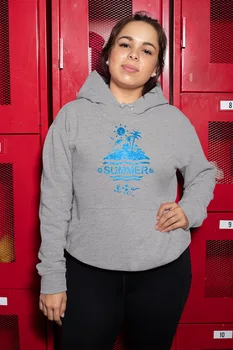 

Angemiel Wear Summer Gray Women 'S Hooded Sweatshirt