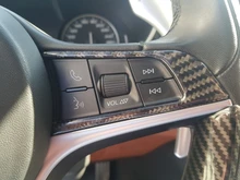 2 uds Auto decoración Botón de volante Panel pegatinas para Alfa Romeo Giulia 17-19