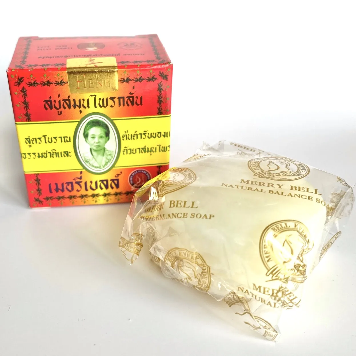 Тайское натуральное отбеливающее мыло Мадам Хенг отбеливание кожи против