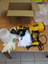 DEKO-PISTOLA DE PULVERIZACIÓN, pulverizador de pintura eléctrico de alta Casa de poder, 220V, 3 boquillas, fácil de rociar y limpiar, perfecto para principiantes