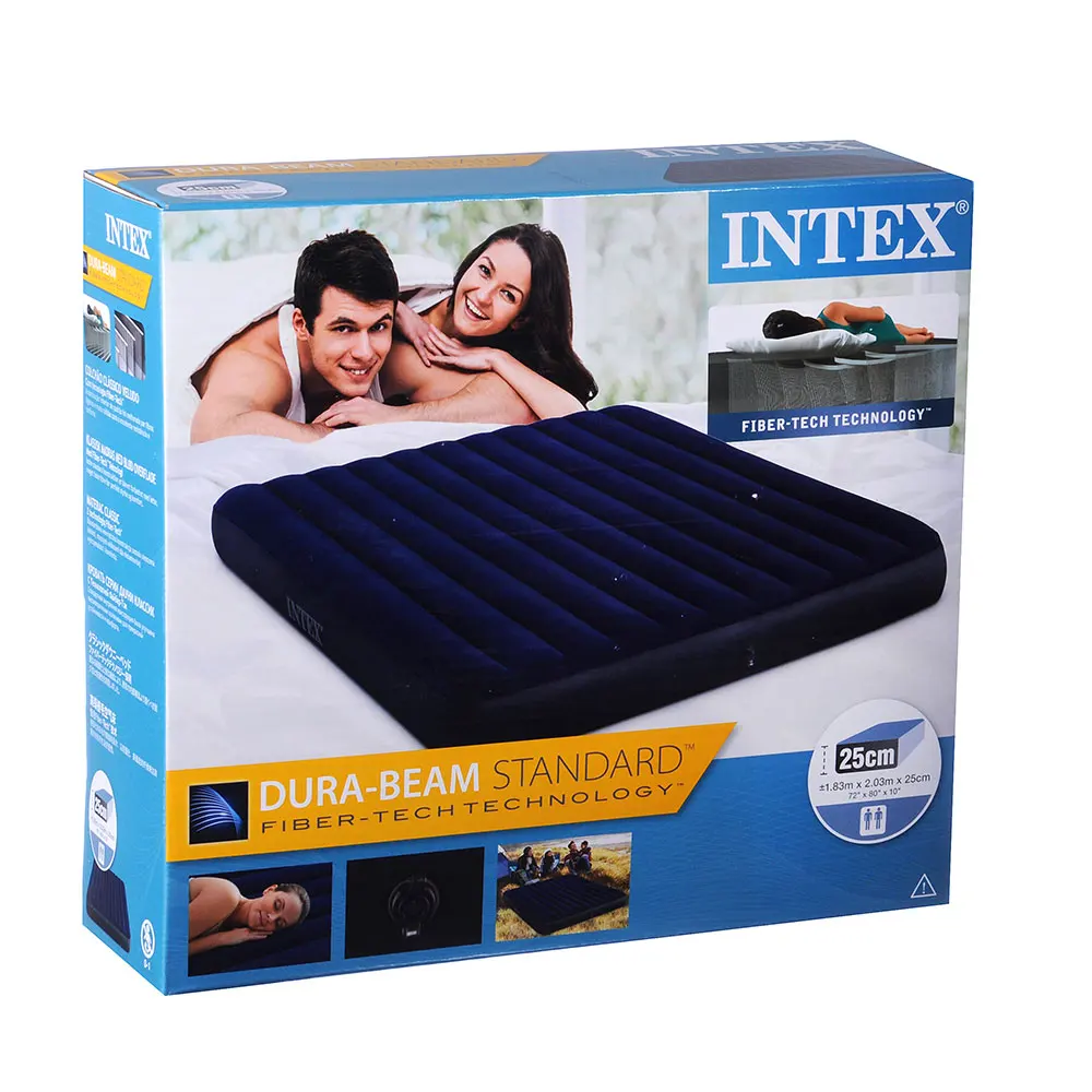 Colchón Hinchable INTEX 64758 Azul (137x191x25cm)