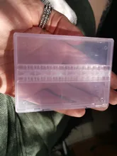 Caja de almacenamiento de plástico con 20 ranuras para broca de uñas, contenedor de cortadores para manicura, accesorios para uñas, herramienta artística