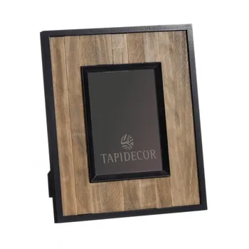 

Black/NATURAL wood photo holder for photo by 13X18 25X30