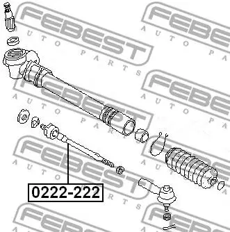 Тяга рулевая Nissan Primera/Sunny 90-98 FEBEST 0222-222