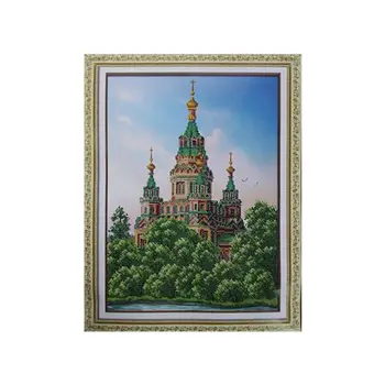 

B1446 set for embroidery with beads 'паутинка' 'петергоф', 28*38 cm