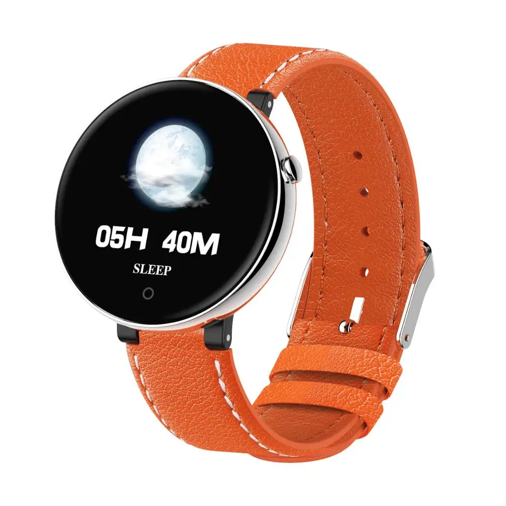 orange CZJW D18 Смарт-часы IP67 Водонепроницаемый сердечный ритм кровяное давление bluetooth Спорт и бизнес mitiple dail часы умные часы для мужчин и женщин - Цвет: orange