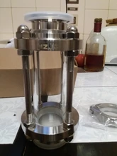 304-Stainless-Steel Fitting Tri-Clamp Sight Glass Homebrew Diopter Clover OD 38mm-Pipe