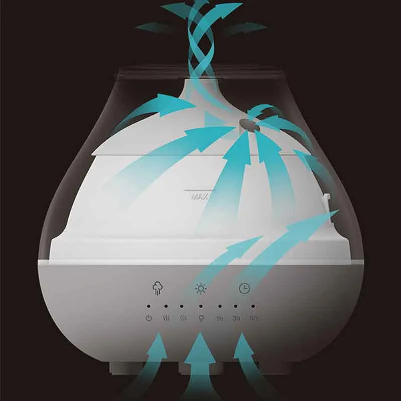 Xiaomi MiJia Viomi tragbare 200 ML ultraschall luftbefeuchter aromatherapie diffusor aroma 4 farben 2 in 1