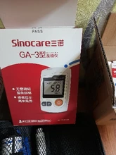Sannuo-medidor de glucosa en sangre Sinocare ga 3 GA-3, dispositivos médicos, glucómetro de azúcar, Diabetes, con tiras de prueba