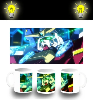 

CUP PHOTOLUMINESCENT GUNDAM MECHA ROBOT FIGHTER glitter mug