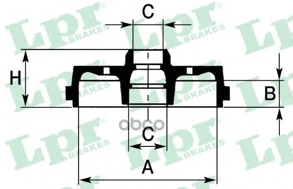 Барабан Тормозной Audi 80/Vw Golf/Jetta/Passat/Polo Lpr 7d0226 Lpr арт. 7D0226
