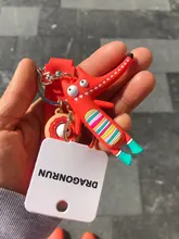 Llaveros de cocodrilo a la moda, llavero con zorro Original, muñeco de erizo de dibujos animados, colgante de anillos de llave, novedad de 2021