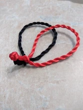 Venta al por mayor, 10 unidades/lote, pulsera de cuerda hecha a mano con hilo rojo de la suerte, rojo y verde para hombres y mujeres, joyería para parejas