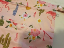 Asenappy-Bolso húmedo seco con dos cremalleras, bolsa de pañales para bebés, impermeable, reutilizable, lavable, 30x36cm