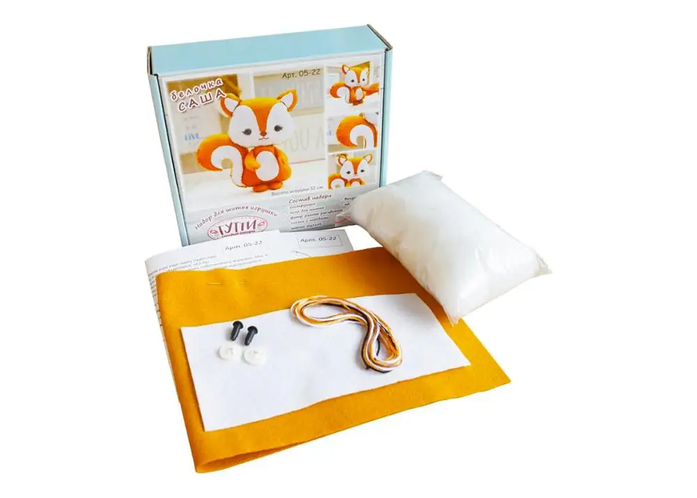 Набор для шитья текстильной куклы ТУТТИ 05-2" Белочка Саша"