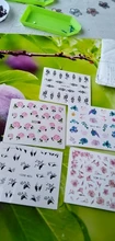 WUF 1pcs Hitoro Flower Nail Stickers Water Transfer Decals Decoration Dream Cather Cather
