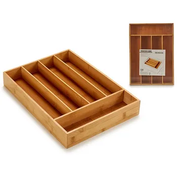

Cutlery Organiser (35,5 x 5 x 25,5 cm) Bamboo