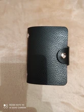 Funda de cuero PU para tarjetas de crédito para hombre y mujer, tarjetero de 24 Bits, cartera para tarjetas y documentos de identidad, H088