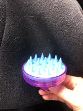 Cabezal de silicona para limpieza, cuidado del cabello, peine para masaje del cuero cabelludo, cepillo de ducha, Spa, champú anticaspa