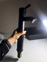 Basin Sink Faucet Mixers Mounted Deck Single-Hole-Tap Hot-Cold-Water-Tap Brass Bathroom