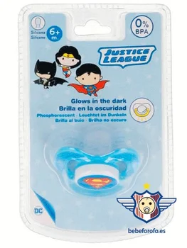 

Silicone pacifier + 6 months Official Superman