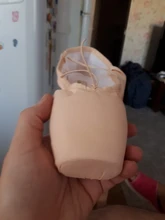 Zapatillas de ballet de satén con cintas para niña y mujer, calzado de ballet profesional con puntera