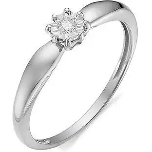 

Alcor ring with 1 white gold diamond
