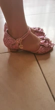 Zapatos de princesa para niñas, zapatillas con flores y brillantina para niñas pequeñas, incluye tacón alto y moño estilo mariposa, en azul, rosa y plata, talla 26-38