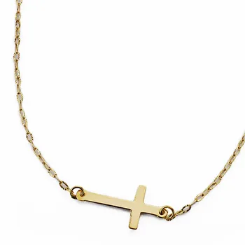 

Choker 18k gold cross 42cm. [AA1873]
