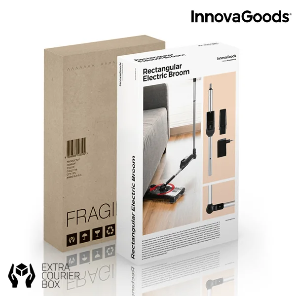 InnovaGoods прямоугольный электрический веник 7,2 V 700 mAh черный серый