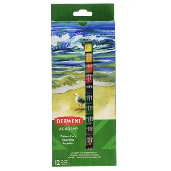 

PACK OF 12 PAINT TUBES WATERCOLOR 12 ML. ASSORTED COLORS DERWENT 2302404