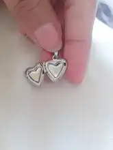 Pendant Necklace Charms Memorial Jewelry Floating-Locket Photo-Frame Tiny Heart Fashion