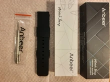 Anbeer-Correa de reloj de goma para hombre, 14mm, 18mm, 20mm, 22mm, 24mm, pulsera de repuesto de liberación rápida, de silicona deportiva negra