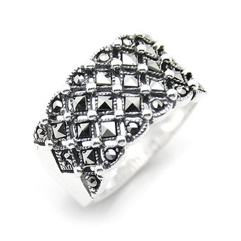 

100 Real 925 Sterling Silver Ring Turkish Jewelry Women Rings Female Ring For Womens Made in Turkey Wedding Ring anillo Bijoux