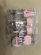 7 unid/set viaje Mini de cosméticos de maquillaje de la cara crema olla botellas de plástico vacía transparente maquillaje contenedor botella de accesorios de viaje