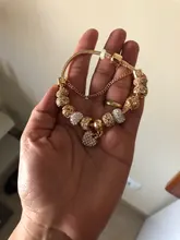 ATTRACTTO Luxury Crystal Heart Charm Bracelets&Bangles Gold Bracelets For Women Jewellery