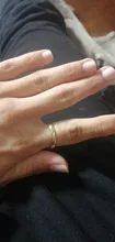 Anillo abierto de 100% Plata de Ley 925 para mujer, diseño de onda Irregular minimalista, joyería de Color dorado, bisutería de cumpleaños