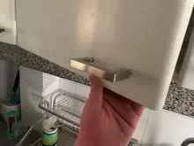 RUNBAZEF-Pomos y tiradores para mobiliario, tirador de puerta de acero inoxidable, perilla para armario de cocina, mango cuadrado para armario