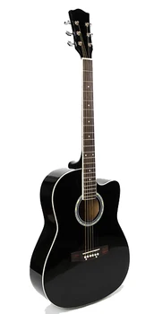 

Ffg-1039bk acoustic guitar, black, with neckline, Foix