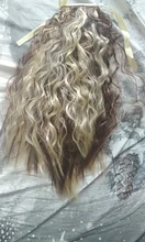 TALANG-coleta de pelo rizado largo de 22 pulgadas, resistente al calor, cola de pelo sintético con cordón, extensiones de cabello