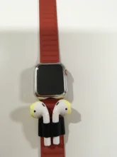 Soporte de silicona para Apple AirPods, funda antipérdida para Apple Watch series 3 2 1, Iwatch 4 5 6 SE