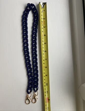 Bolso de hombro de plástico con correa acrílica para mujer, colores variados, 1,5 cm x 2cm