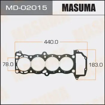 Прокладка ГБЦ Nissan Primera/Sunny 1.6 16V GA16DS/DE 90 MASUMA M |